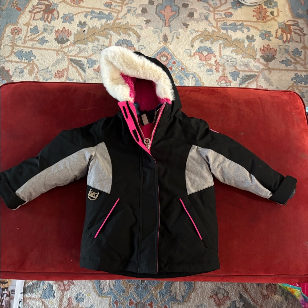 ZeroXposur Black and Pink Kids Puffer Jacket